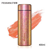 飞剑【官方正品】飞剑纯钛保温杯双层男女士高档水杯礼品团购定制迷你 胭脂红400ml(纯钛材质TD-040-04A