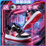 李宁（LI-NING）李宁心跳202 6代轻跑鞋学生男女童跑步鞋竞速运动跑鞋减震夜光鞋 2807高科技-白红 30