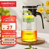 金灶（KAMJOVE） 玻璃茶壶 茶水分离飘逸杯泡茶壶 过滤花茶壶茶道杯茶具泡茶器 K-202/750ml