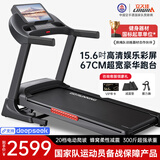立久佳（lijiujia）跑步机家庭用智能降噪可折叠免安装走步机宽大跑台-暴汗猛犸 电动爬坡/15.6吋彩屏/67CM跑台