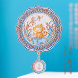 小雕匠故宫文创十二生肖猴手持随身便携梳妆化妆镜子北京故宫博物馆中国古风纪念品送朋友闺蜜生日礼物