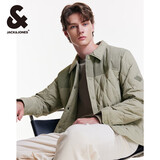 杰克·琼斯（JACK&JONES）男装衣服秋冬短款羽绒服男保暖外套合集 224323005浅橄榄绿 M 175