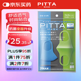 PITTA MASK 防尘防花粉防晒口罩 蓝灰绿3枚/袋 儿童小码  可清洗使用