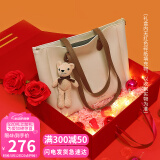 viney牛皮包包女包大容量托特包轻奢斜挎单肩生日520送女朋友礼物老婆