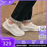 斯凯奇（Skechers）男鞋夏季商务皮鞋舒适板鞋透气软底轻便休闲鞋户外工作鞋210835