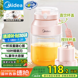 美的（Midea）【国家补贴】榨汁杯 家用便携式榨汁机 水果果蔬无线充电果汁机 户外随行碎冰果汁杯  MJ-LZ106