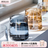 摩登主妇高级感玻璃杯家用啤酒杯女酒杯水杯高颜值威士忌杯子 威士忌酒杯（混色各1）- 250ml