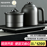 亚摩斯（Amos）纯钛自动底部上水单壶双抽家用电茶炉茶台办公会客煮茶壶电热烧水壶1.5L容量AS-KTE151T