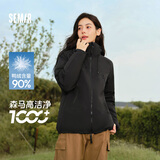 森马（Semir）陈都灵|90%鸭绒羽绒服女中长款保暖内胆24冬新款三合一可拆卸夹克 黑色（灰鸭绒）90001 S 155/80A