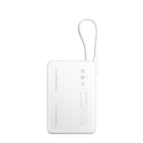 vivoA1 自带线充电宝 10000mAh 22.5W 移动电源  跨品牌快充兼容 纤薄小巧机身 一体式快充线 云峰白