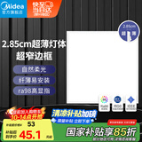 美的（Midea）LED集成吊顶平板灯吸顶灯天花厕所面板灯厨卫灯高显指窄边框20瓦