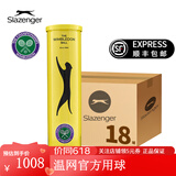 史莱辛格（Slazenger） 网球温网用球铁罐/胶罐训练比赛施莱辛格豹子球练习球专业网球 铁罐四粒装/1箱 340973