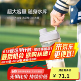 乐扣乐扣（LOCK&LOCK）大容量水杯tritan运动摇摇杯便携提手水壶男女塑料杯子800ML灰色