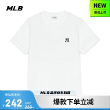 MLB短袖T恤男女时尚夏季休闲经典纯色圆领25新款3ATSB0153-50WHS-XXL