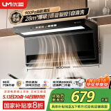 优盟（UM）油烟机家用顶侧双吸抽油烟机大吸力智能变频厨房脱排免拆自清洗侧顶吸 家电国家补贴以旧换新B02