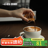 MHW-3BOMBER轰炸机陶瓷咖啡杯  拿铁拉花杯杯碟奢礼物套装 ins复古高级感小众