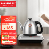 金灶（KAMJOVE）电热水壶自动上水电茶炉 手柄上水烧水泡茶壶 保温一体恒温热水壶 【手柄无尘上水】银色单炉 0.9L