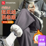 FitonTon休闲裤女外穿秋冬季加绒加厚裤子保暖卫裤宽松束脚显瘦百搭运动裤