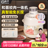 扬子绞肉机家用多功能电动不锈钢多功能绞馅机搅拌机肉馅机打蒜神器多功能婴儿辅食机家用料理机 【多功能料理机】 5L 和面绞肉一体机