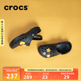 crocs卡骆驰洞洞鞋贝雅男鞋女鞋轻便耐磨一脚蹬拖鞋休闲鞋|10126 黑色-001 39 (240mm)