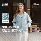 森马（Semir）迪士尼外套女中长款连帽宽松针织卫衣2025春休闲夹克109125108001