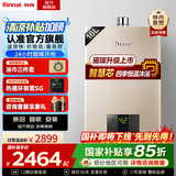 林内（Rinnai）【国家补贴立减15%】璀璨系列 燃气热水器天然气16升变频节能恒温水气双调强排式 16QC05 以旧换新 16L 璀璨系列【恒温芯升级】