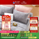 富安娜法兰绒四件套冬季防静电床品加厚保暖床单被套双人加大230*229cm