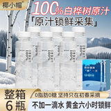 椰小帽白桦树汁100%桦树汁白桦树原汁饮料0蔗糖饮料年货整箱350ml*6瓶