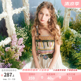 两三事度假吊带连衣裙2025夏季新款白色裙子民族风长裙女甜莓慕斯 黄花色 S