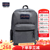 JANSPORT杰斯伯书包轻便双肩包男女26L旅行包简约背包电脑包学生校园 47LX81D深灰色-侧袋+隔层