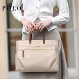 POLO电脑包女14/15英寸笔记本手提单肩电脑包大容量商务出差公文包