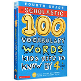 小学四年级学生需掌握的 100 个阅读词汇练习册 100 vocabulary words 学乐小学生英语课外趣味练习册 彩版Scholastic 进口原版 英文书 美国学乐出版社