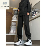 BAA AND BAA软壳防水冲锋裤男夏季休闲黑色束脚工装裤子男美式机能户外登山裤 K03黑色 【高品质】-HMFS 常规 XL 建议120-135斤
