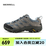 迈乐（Merrell）官方店男女款户外登山徒步鞋减震MOAB 3迈越者轻量防滑耐磨透气 J035896灰蓝（女） 39