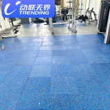 动联无界健身房地垫室内防滑缓冲橡胶地垫环保减震垫隔音垫力量区运动地板