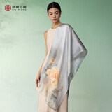 绣娘丝绸丝巾礼盒100%桑蚕丝真丝披肩女外搭气质民族风2025妈妈生日礼物