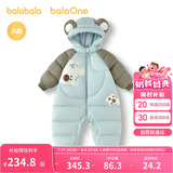 巴拉巴拉balaOne童装儿童羽绒服连体衣2025冬装哈衣爬服萌趣208425120204