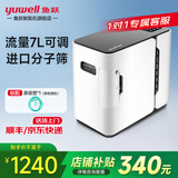 鱼跃（yuwell）制氧家用小型便携成人静噪轻音老人24小时造氧孕妇保健型制氧机 双倍制氧|2L氧浓度90%以上