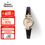 薇薇安·威斯特伍德（Vivienne Westwood）西太后手表女士小表盘石英腕表女生日礼物520送女友V090GDBK