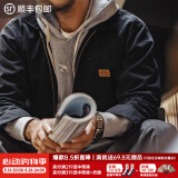 马登工装星际穿越底特律猎装夹克男春季J001美式帆布巴恩风翻领外套 黑色 L