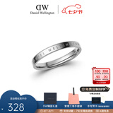 丹尼尔惠灵顿（DanielWellington）dw戒指男女 经典素圈情侣对戒 表白七夕情人节礼物送女友送男友 52号DW00400029 银色