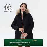 KOLON SPORT/可隆防水羽绒服 女子户外运动保暖透湿Aurora极光鹅绒服 LKDJ4WTT84-BK 黑色 L