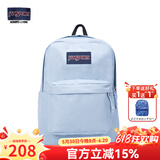 JANSPORT杰斯伯书包轻便双肩包男女旅行包简约背包电脑包学生校园 4QUT7G7雾霾蓝-侧边袋
