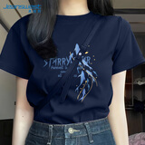 真维斯（Jeanswest）藏青色短袖t恤衫女2026新款夏季潮流小个子宽松休闲半袖上衣服