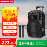 纽曼N509广场舞音响移动家用户外K歌蓝牙音箱拉杆便携式重低音大音量超长续航双麦 12吋