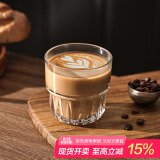 Bincoo玻璃咖啡杯冰美式日式透明水杯dirty拿铁杯设计感咖啡杯子