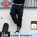 dickies休闲裤 男女同款新复古回潮印花多口袋束口工装裤百搭8 深海军蓝 30