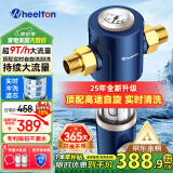惠尔顿（WHEELTON）前置过滤器反冲洗8T全屋净水器家用大流量自动刮洗清洗滤网防爆抗冻自来水管入户过滤器p0038pro 自行安装【无需更换滤芯】