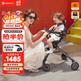 AMORHOME遛娃神器婴儿推车可坐可躺轻便折叠宝宝溜娃折叠小 金刚pro橘色