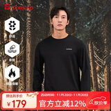 探路者（TOREAD）长袖T恤秋冬户外男士保暖抓绒卫衣舒适弹力休闲上衣TAJJCM91901